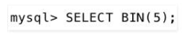 使用MySQL中BIN()函数的方法是什么
