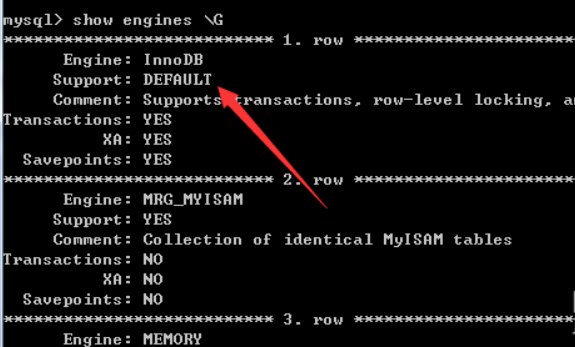 怎么查看mysql引擎