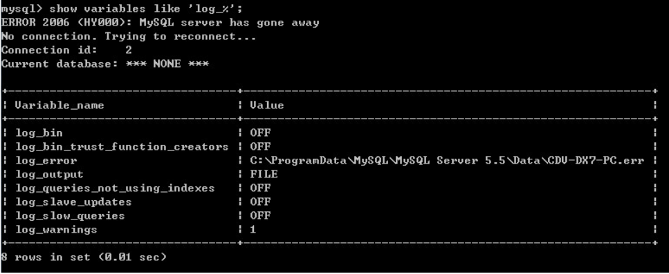 ​MySQL怎么打开查询日志