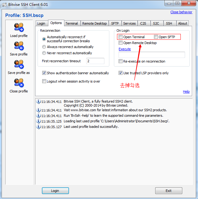 Bitvise SSH Client使用教程