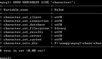 mysql表中文亂碼的解決方法