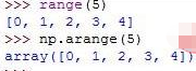 python中arange是什么意思