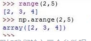 python中arange是什么意思