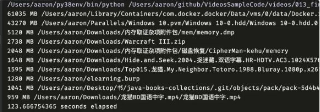 怎么利用Python快速找到最大文件