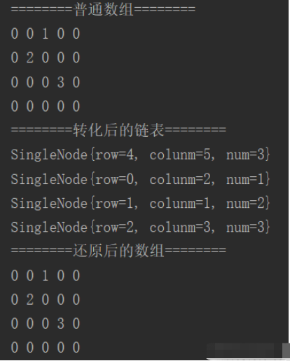 Java怎么实现将二维数组转化为链式储存