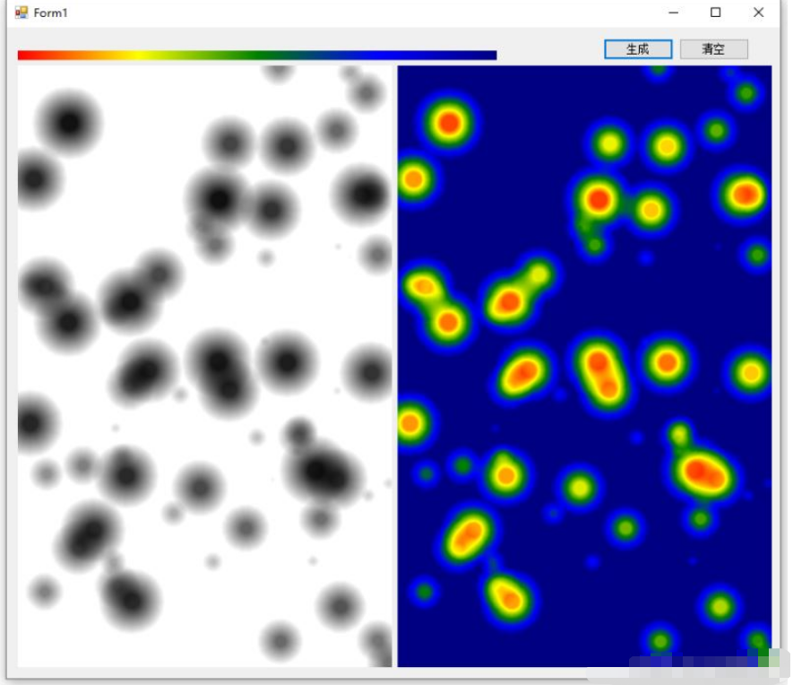 C# .Net如何实现灰度图和HeatMap热力图winform