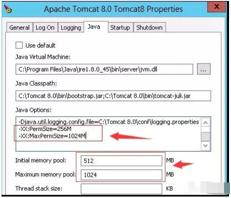 Tomcat内存配置的方法是什么