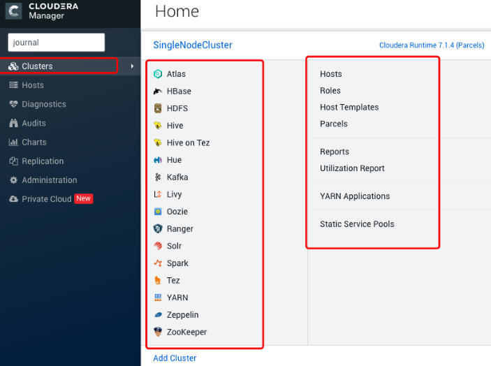 管理控制台Cloudera Manager怎么用