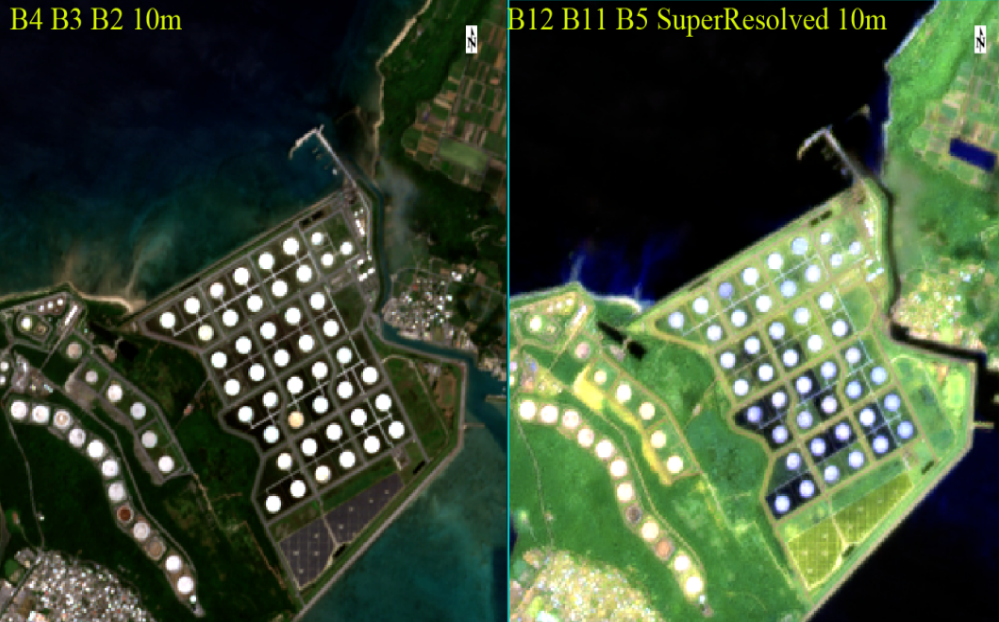 ESA SNAP中超分模块处理Sentinel-2数据效果图是怎样的