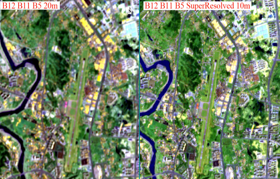 ESA SNAP中超分模块处理Sentinel-2数据效果图是怎样的