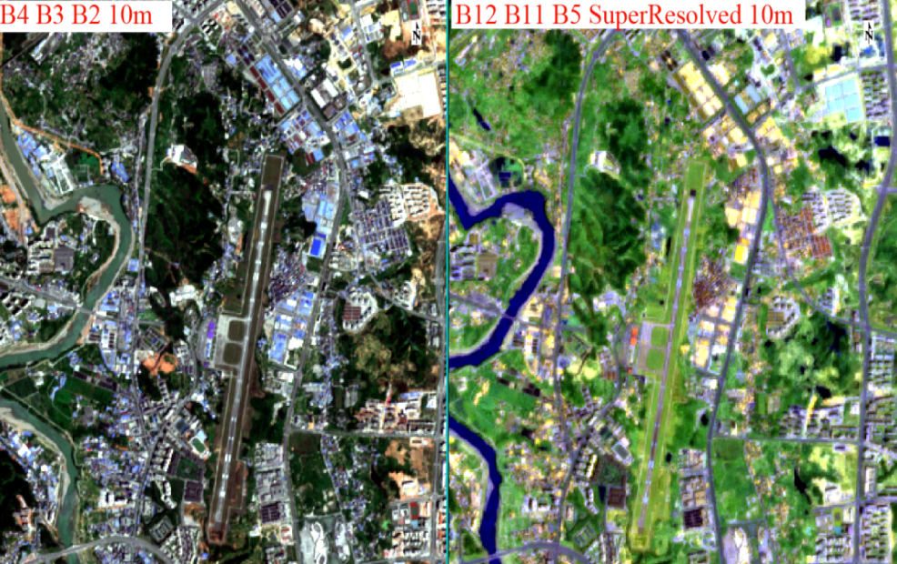 ESA SNAP中超分模块处理Sentinel-2数据效果图是怎样的