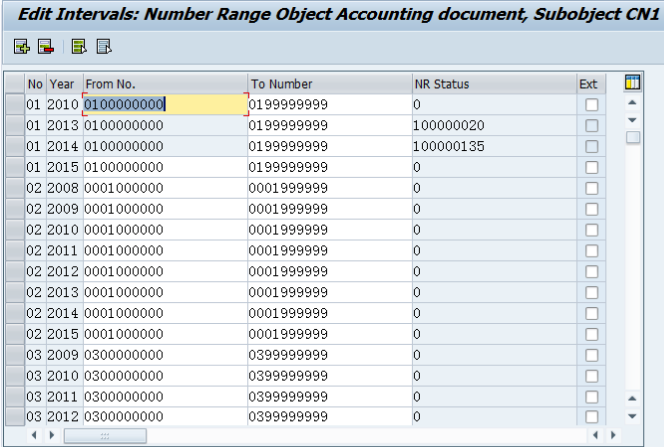 如何进销SAP常见Number 编码范围配置和增量跳位设定