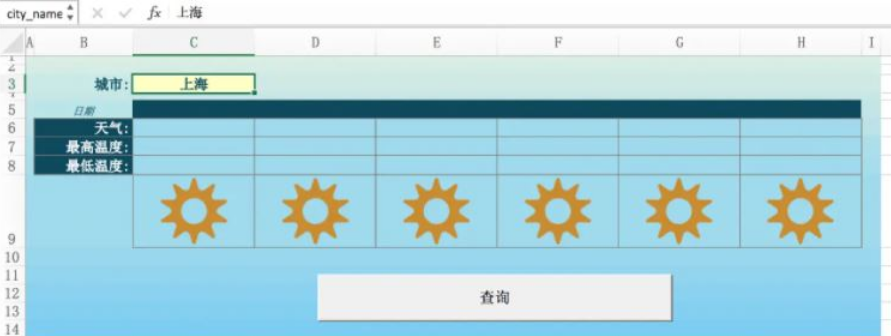 Python+xlwings如何制作天气预报表