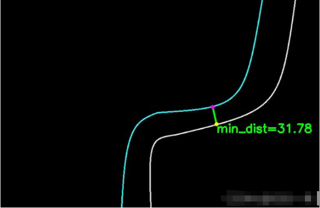 怎么用Python OpenCV寻找两条曲线直接的最短距离