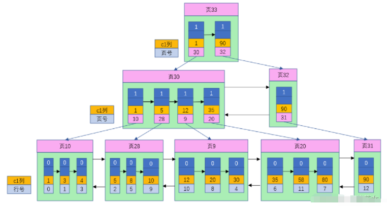 MySQL中MyISAM存储引擎的非聚簇索引分析