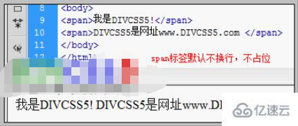 html的<span>标签如何使用