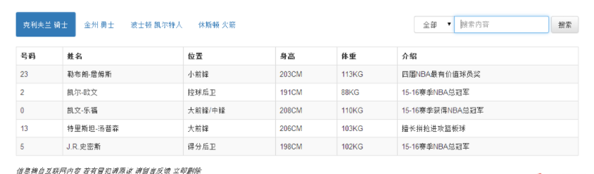 jquery怎么实现静态搜索功能