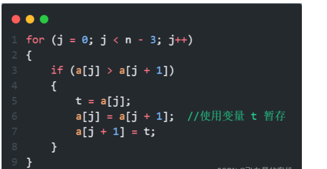 C语言实现冒泡排序算法代码怎么写
