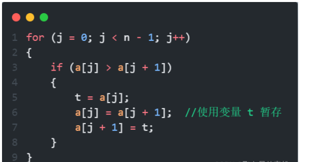 C语言实现冒泡排序算法代码怎么写