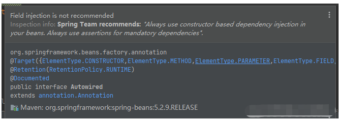 Spring和IDEA为什么都不推荐使用@Autowired注解