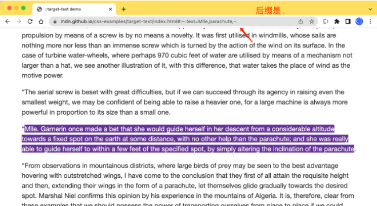 CSS3中的新特性::target-text选择器怎么用
