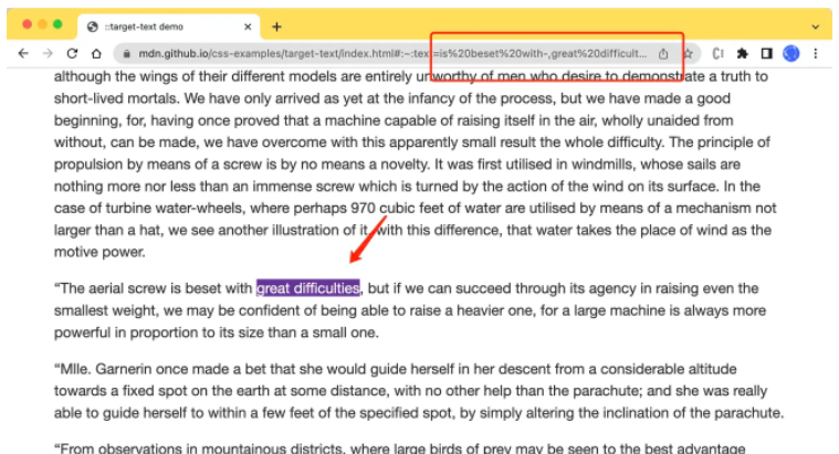 CSS3中的新特性::target-text选择器怎么用
