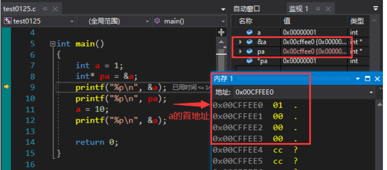 C语言指针应用实例分析