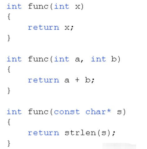 C++函数重载怎么定义使用  c++ 第1张