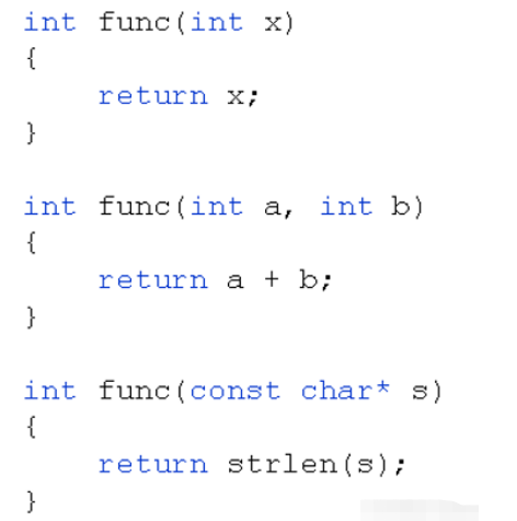 C++函数重载怎么定义使用