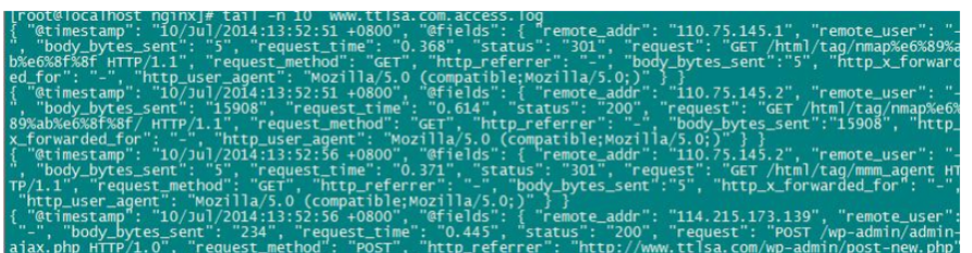 nginx中如何用JSON格式记录日志