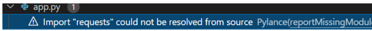 python引入requests报错could not be resolved怎么解决