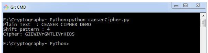 Python的Caesar Cipher凯撒密码算法怎么用