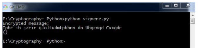 python密码学Vignere密码怎么使用