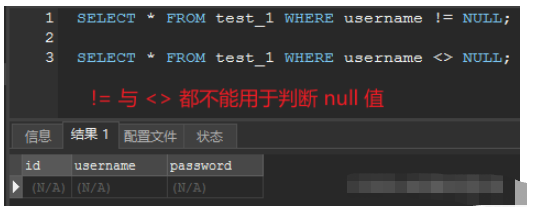 MySQL中空值Null和空字符怎么使用