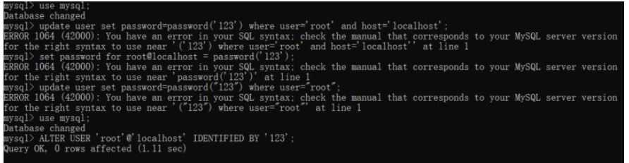 Mysql:ERROR?1045?(28000):Access?denied?for?user?‘root‘@‘localhost‘?(using?password:?NO)如何解決