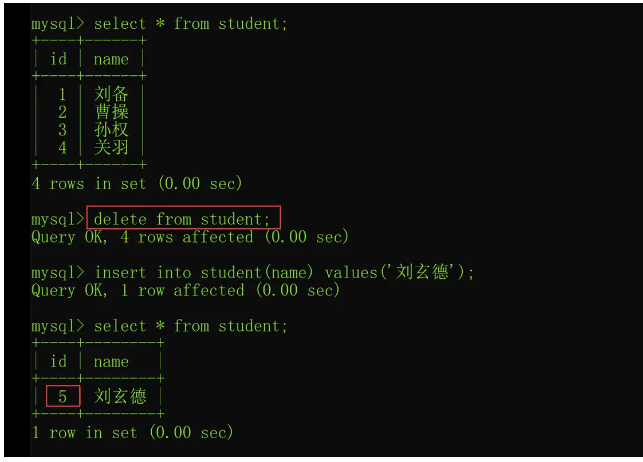 MySQL删除方法delete、truncate、drop的区别是什么