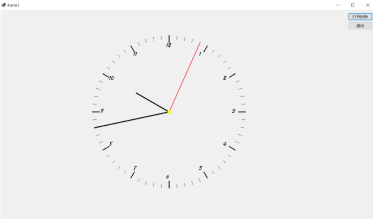 C#如何實(shí)現(xiàn)時(shí)鐘表盤