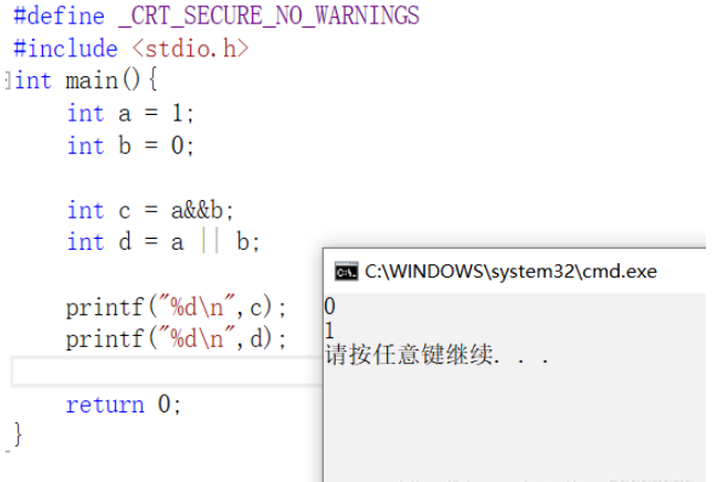 C语言操作符使用实例分析