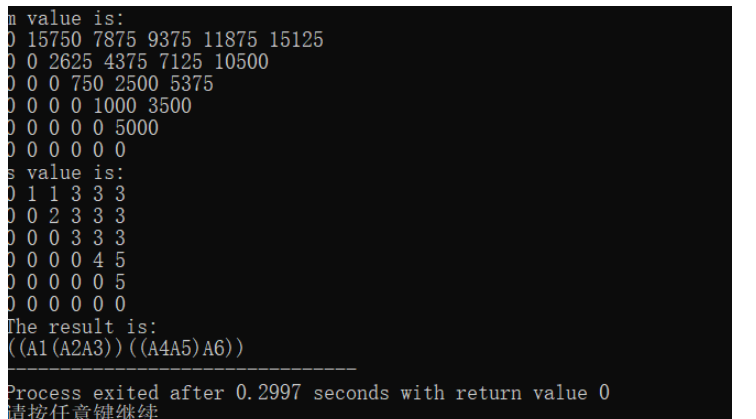 怎么使用C++动态规划算法实现矩阵链乘法