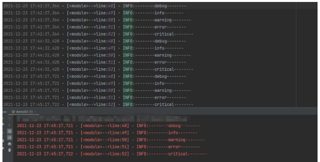 python打印日志实例分析