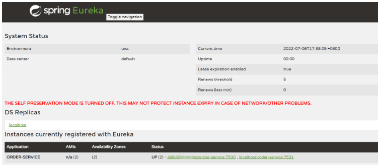 SpringCloud Eureka服务注册中心应用入门实例分析
