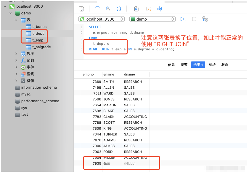 MySQL中數(shù)據(jù)表的外連接怎么使用