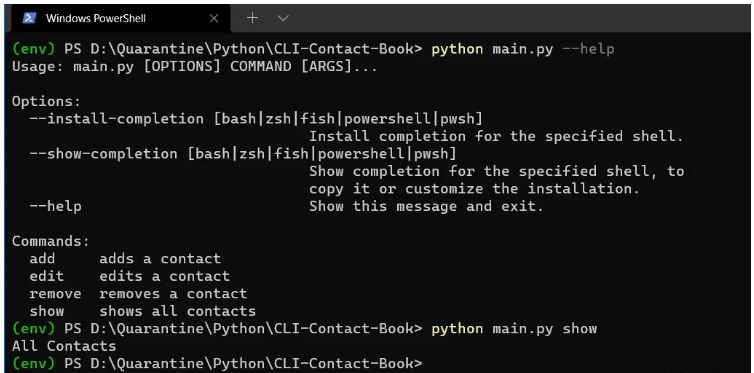 Python如何使用Rich?type和TinyDB構(gòu)建聯(lián)系人通訊錄