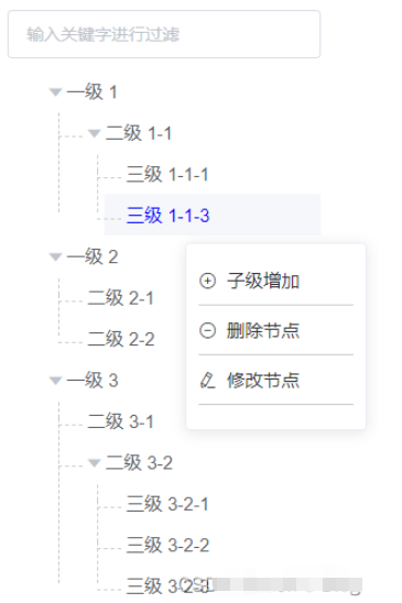 vue中怎么使用elementui實(shí)現(xiàn)樹(shù)組件tree右鍵增刪改功能