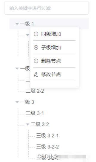 vue中怎么使用elementui實(shí)現(xiàn)樹(shù)組件tree右鍵增刪改功能