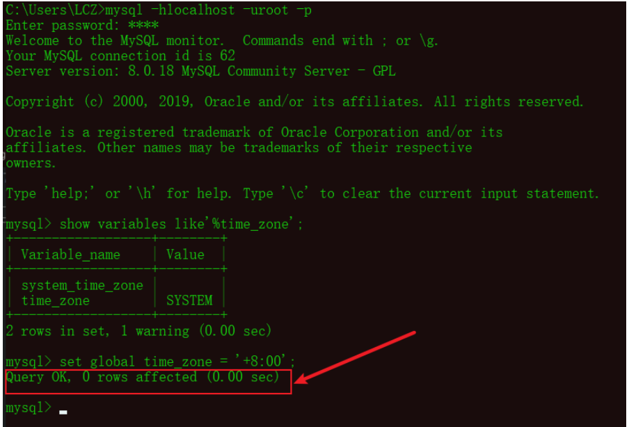 mysql8.0 my.ini怎么永久修改时区