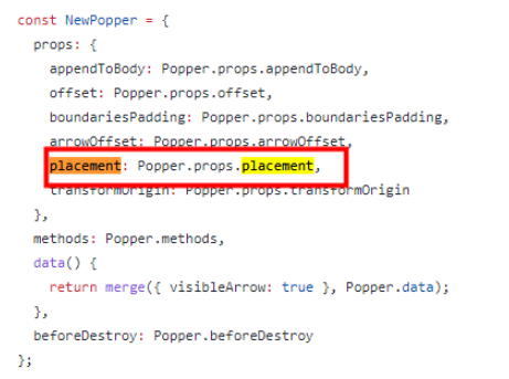 elementui时间日期选择器el-date-picker报错Prop being mutated:"placement"如何解决