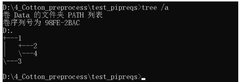 windows CMD生成文件夹树状图tree命令如何使用