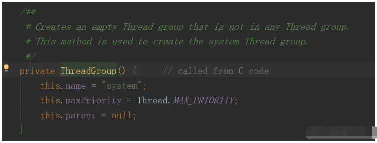 java线程组构造方法源码分析