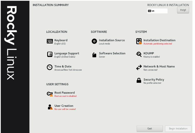 VMware如何安装Rocky Linux服务器系统并执行优化